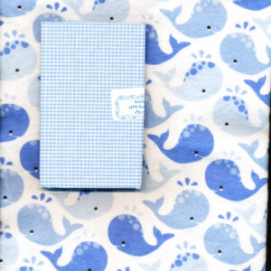Blue Whale Flannel - Accent Sky Blue 1/16" Gingham