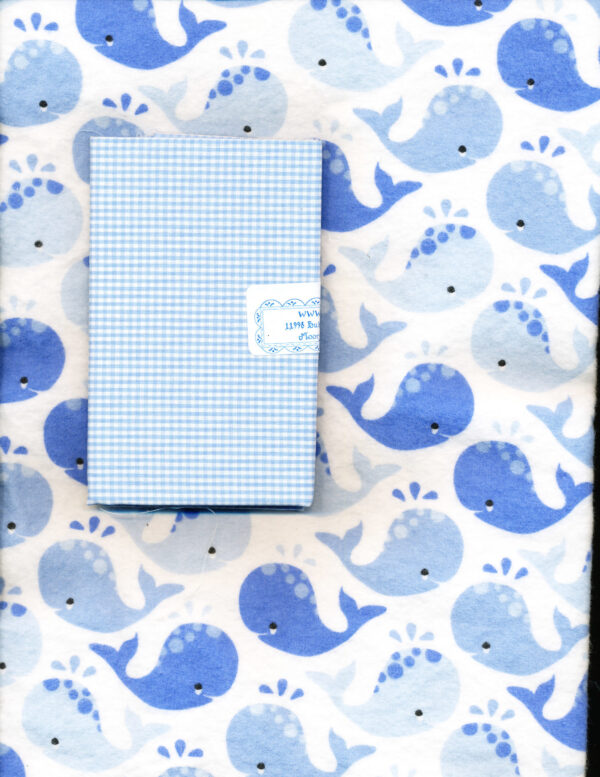 Blue Whale Flannel - Accent Sky Blue 1/16" Gingham