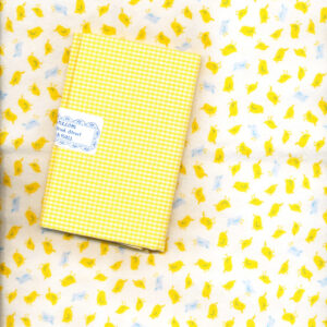 Yellow and Blue Chicks Flannel -Accent - Yellow Gingham Fat Quarter
