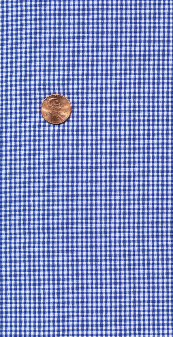Bright Navy Gingham - 1/16"