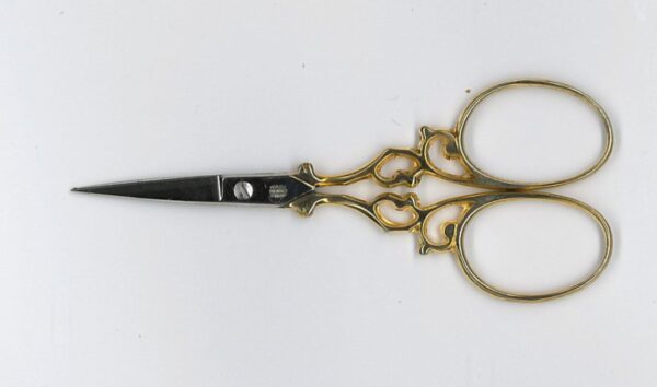Solingen 3.5" Gold Plated Filigree Embroidery Scissor - Made in Germany