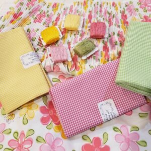 Classic Sewing Magazine - Summer 2023 - Pink and Yellow Floral With Bees - Fabric